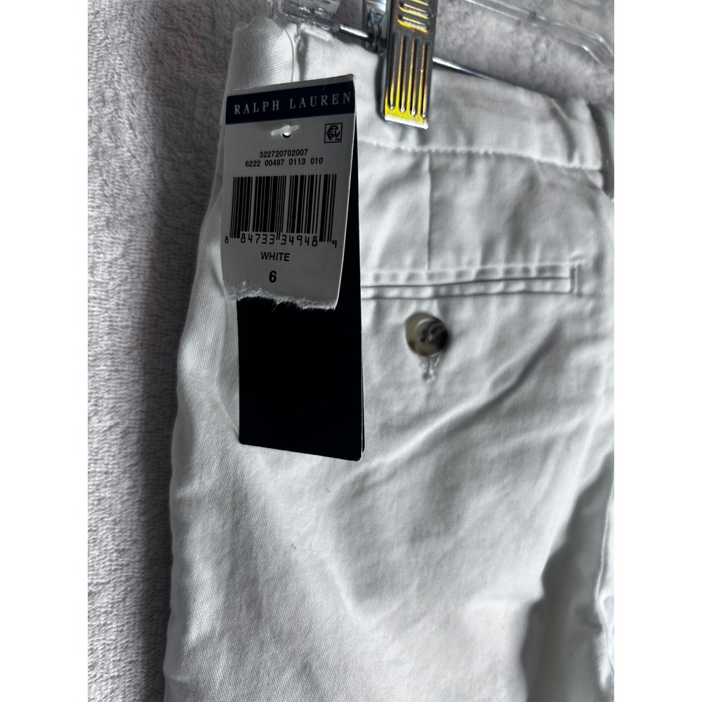 Polo Ralph Lauren Boys White Stretch Chino Pants Size 6 NWT 322720702007 - Picture 5 of 6